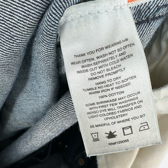 Imogene Willie Jeans Mens 33x32 Willie Straight Button Fly Selvedge Denim USA - Picture 6 of 16